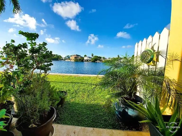 view of water feature