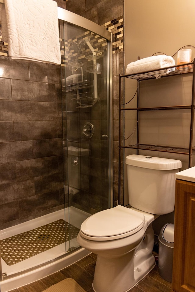 3355 Flagler Ave, Key West, FL 33040 - full bath featuring toilet, a stall shower, and vanity