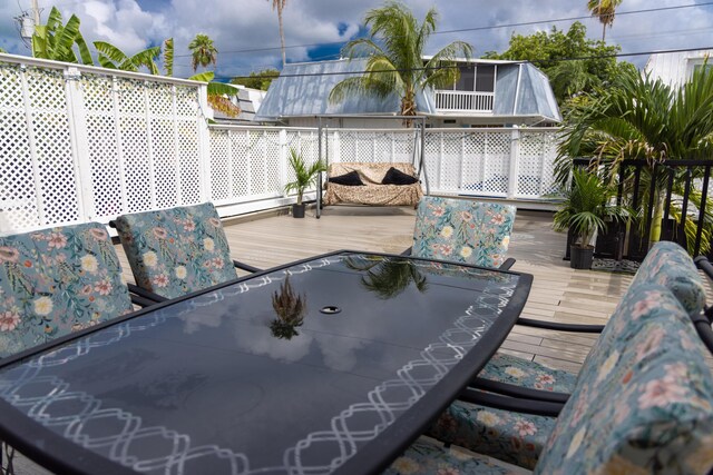 3355 Flagler Ave, Key West, FL 33040 - view of wooden terrace