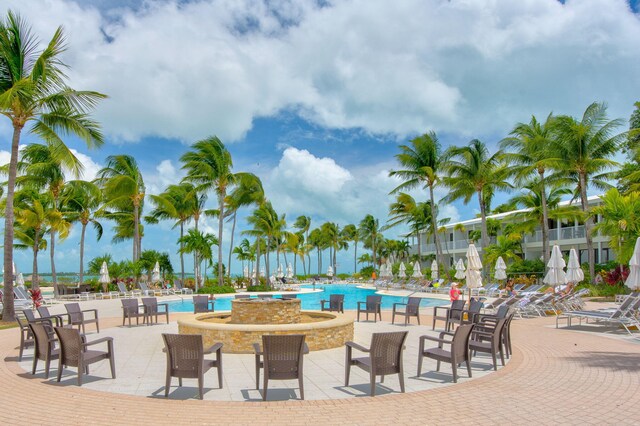 view of pool with a patio