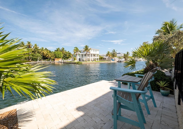 33 Cypress Ave, Key Haven, FL 33040 - view of patio / terrace with a water view