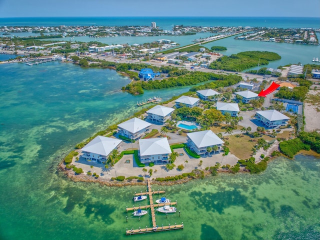 12690 Overseas Hwy Unit 52, Marathon, FL 33050 - bird's eye view featuring a water view