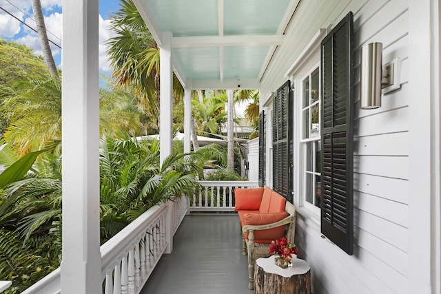 view of balcony