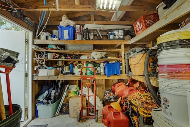 view of storage room