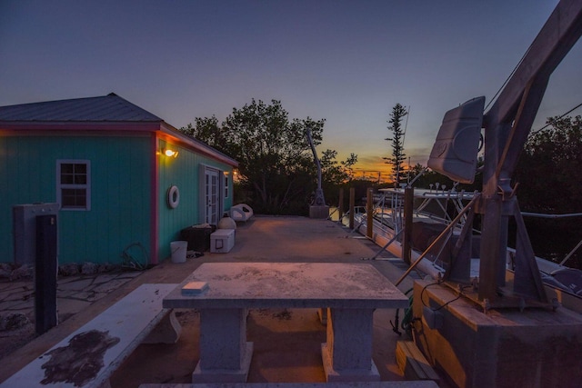 4500 Filer Cove Rd, Big Torch, FL 33042 - view of patio terrace at dusk