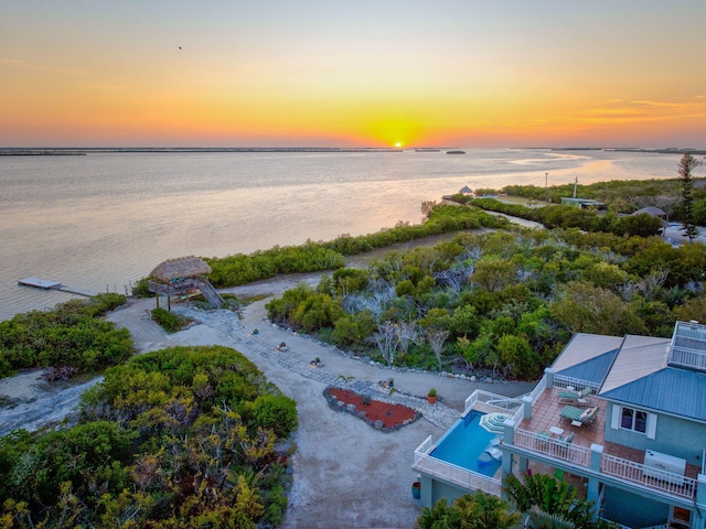 4500 Filer Cove Rd, Big Torch, FL 33042 - aerial view at dusk of a water view