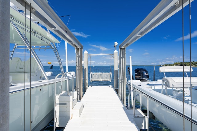 100 List St, Islamorada, FL 33036 - view of community featuring a water view and a boat dock