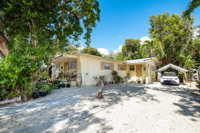 view of front of home