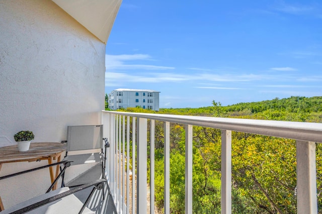 view of balcony