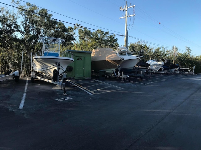 view of uncovered parking lot