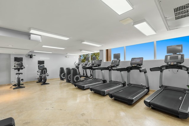 3841 N Roosevelt Blvd Unit 315, Key West, FL 33040 - exercise room featuring visible vents