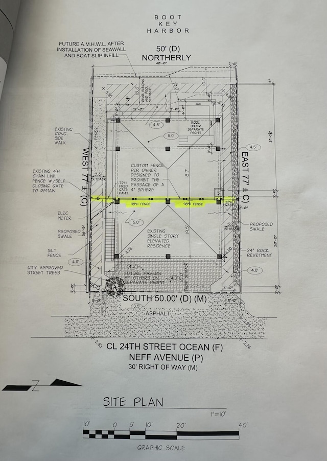 949 24th St, Ocean, Marathon, FL 33050 - survey map / technical document