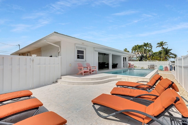 150 10th St, Key Colony, FL 33051 - view of pool with a fenced backyard and a patio area