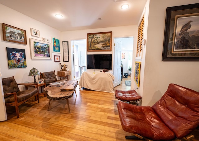 1124 Catherine St Unit 202, Key West, FL 33040 - living area featuring light wood finished floors and recessed lighting
