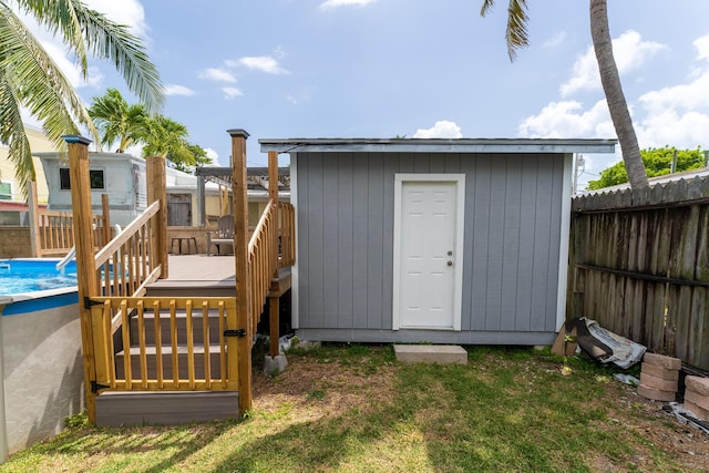45 1st St, Big Coppitt, FL 33040 - view of shed with a fenced backyard