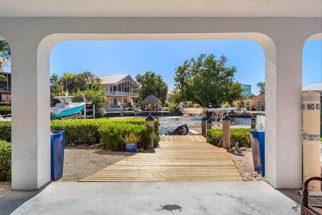 view of patio / terrace with a residential view