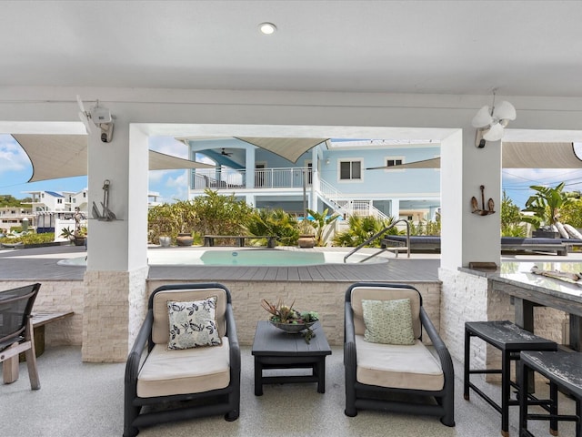 view of sunroom / solarium