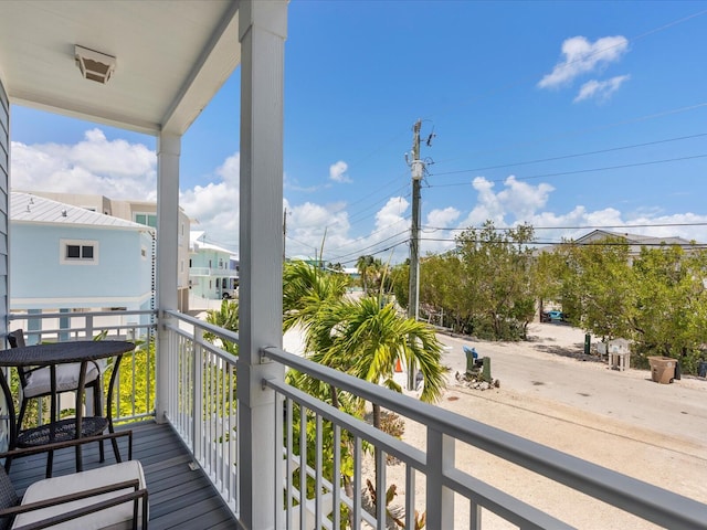 view of balcony
