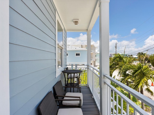 view of balcony
