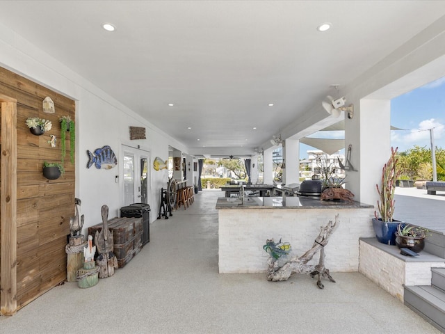 view of patio / terrace with an outdoor kitchen