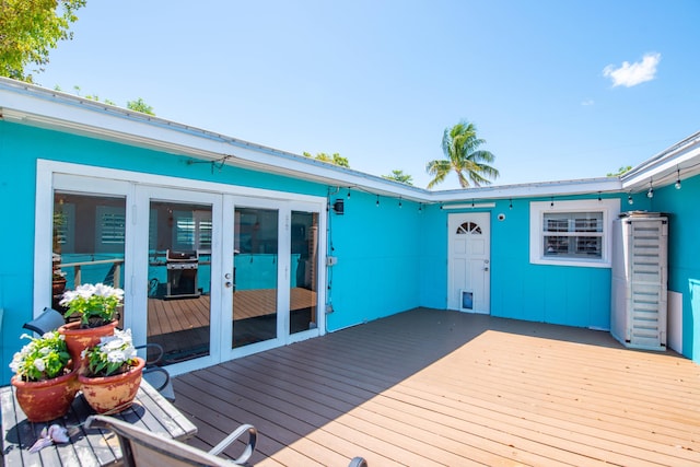 24 Cactus Dr, Big Coppitt, FL 33040 - wooden terrace with grilling area