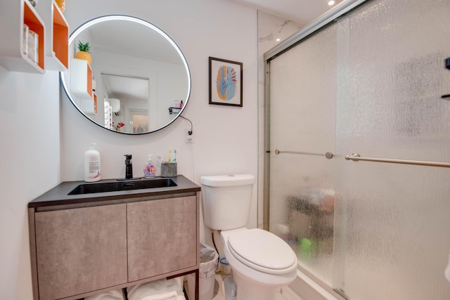 24 Cactus Dr, Big Coppitt, FL 33040 - full bath with a stall shower, toilet, and vanity