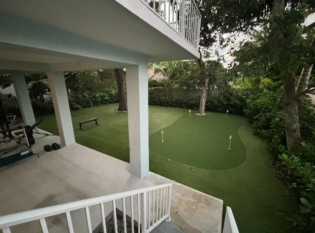 view of patio / terrace featuring a balcony