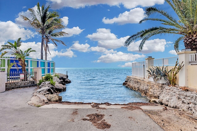 view of water feature