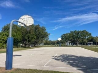 view of sport court featuring community basketball court