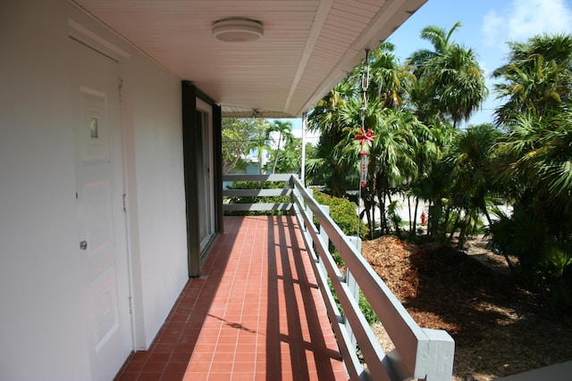 view of balcony