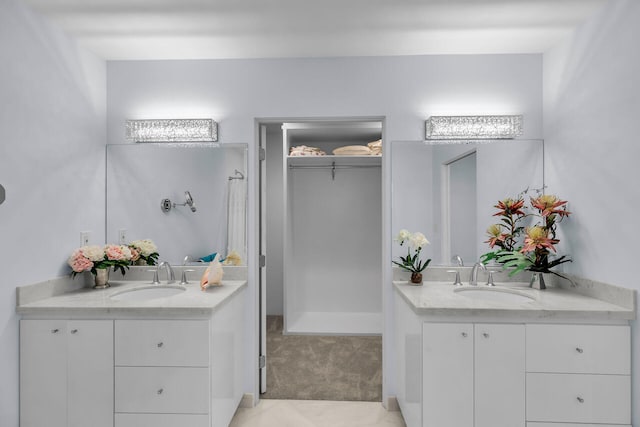 bathroom with vanity