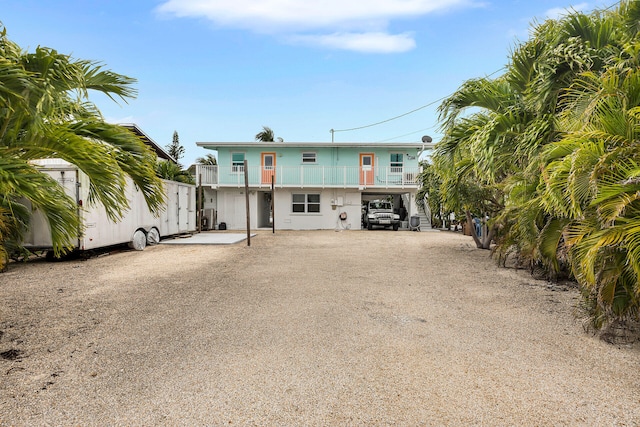 beach home with a carport