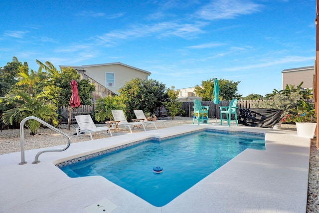 view of pool with a patio