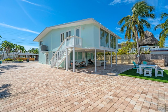 back of house featuring a patio