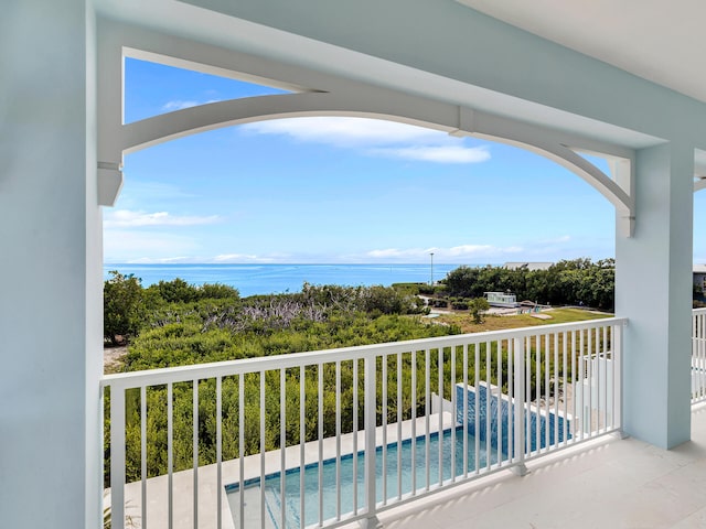 view of balcony