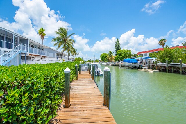 306 N Anglers Dr Unit B, Marathon, FL 33050 - dock area with a water view