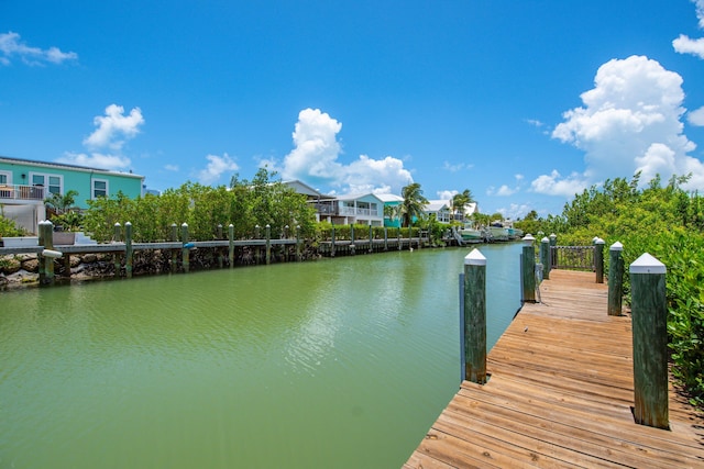 306 N Anglers Dr Unit B, Marathon, FL 33050 - dock area with a water view and a residential view