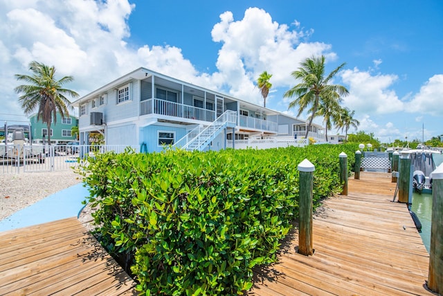 306 N Anglers Dr Unit B, Marathon, FL 33050 - dock with stairway