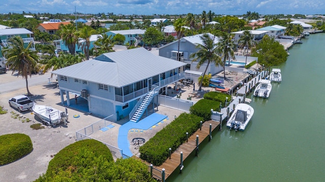 306 N Anglers Dr Unit B, Marathon, FL 33050 - aerial view of residential area with a nearby body of water