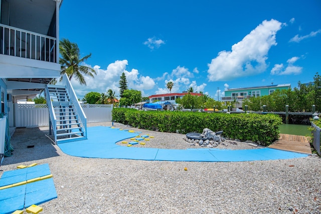 306 N Anglers Dr Unit B, Marathon, FL 33050 - view of swimming pool with stairway and a patio