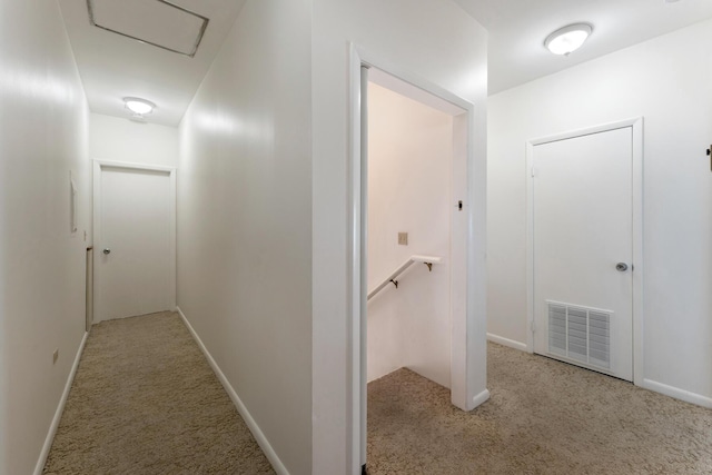 228 W Seaview Cir, Duck, FL 33050 - hall featuring carpet floors, an upstairs landing, and baseboards