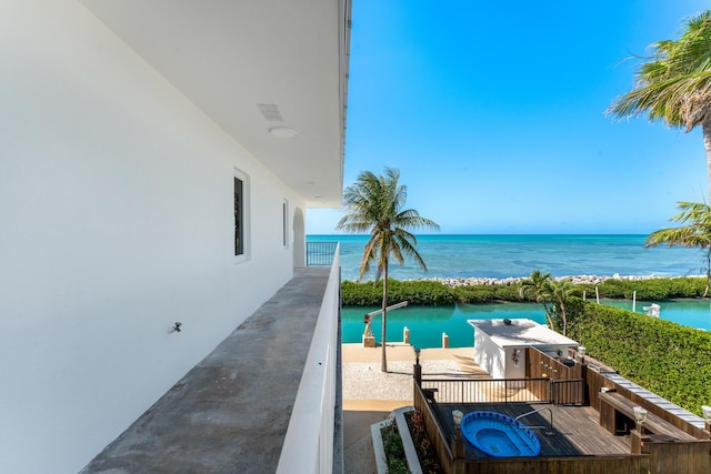 228 W Seaview Cir, Duck, FL 33050 - view of pool with a water view