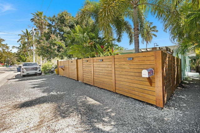 exterior space with fence