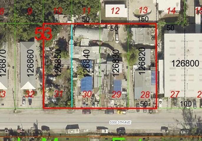 5331 5th Ave, Key West, FL 33040 - map of property location with property boundaries highlighted