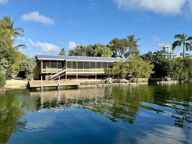 17338 E Dolphin St, Sugarloaf, FL 33042 - dock area with a water view