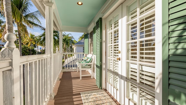 view of balcony