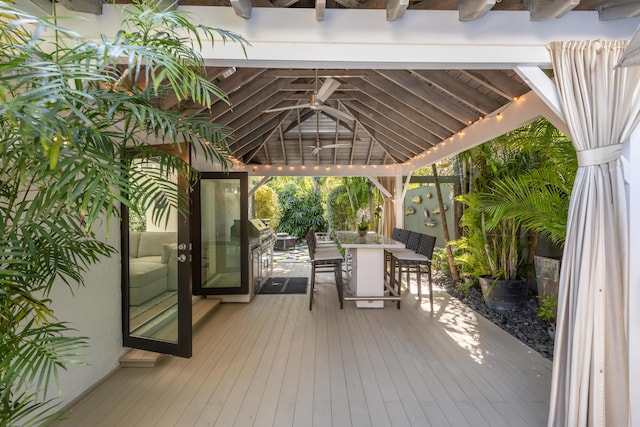 1511 S Street, Key West, FL 33040 - deck featuring a gazebo and outdoor dining area