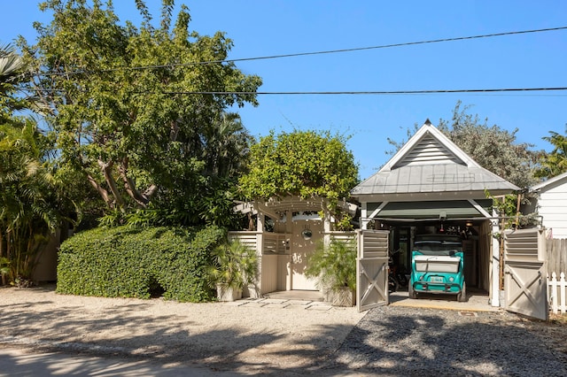 1511 S Street, Key West, FL 33040 - view of car parking featuring a gate