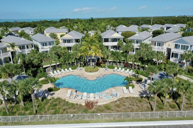 144 Anglers Way, Islamorada, FL 33036 - aerial view of residential area featuring a pool area