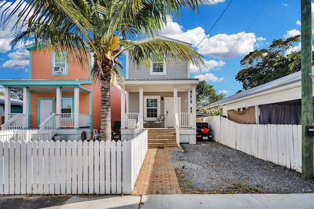 view of front of home with a porch